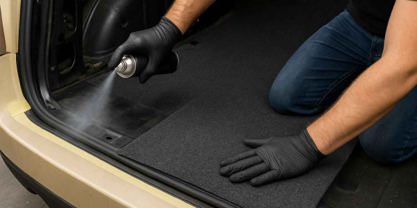 Moqueta adhesiva vs autoadhesiva para coche: comparativa real