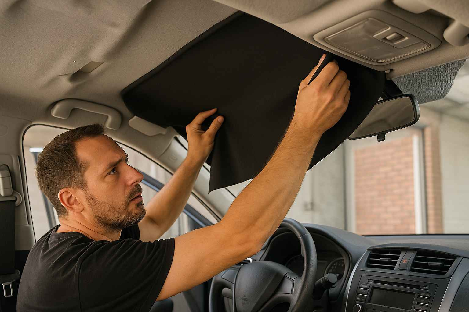 Guía paso a paso para tapizar el techo de un coche